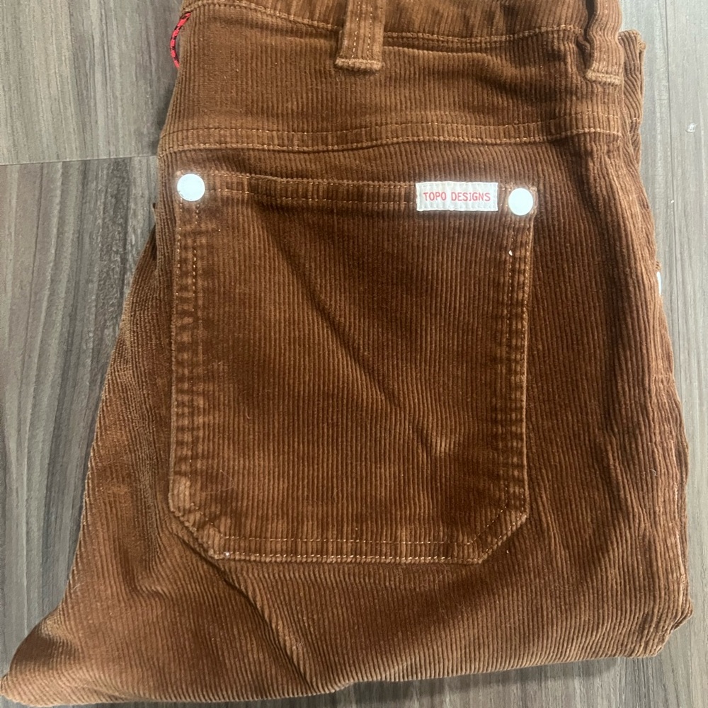 Topo Designs Corduroy Pants - Chestnut Brown
